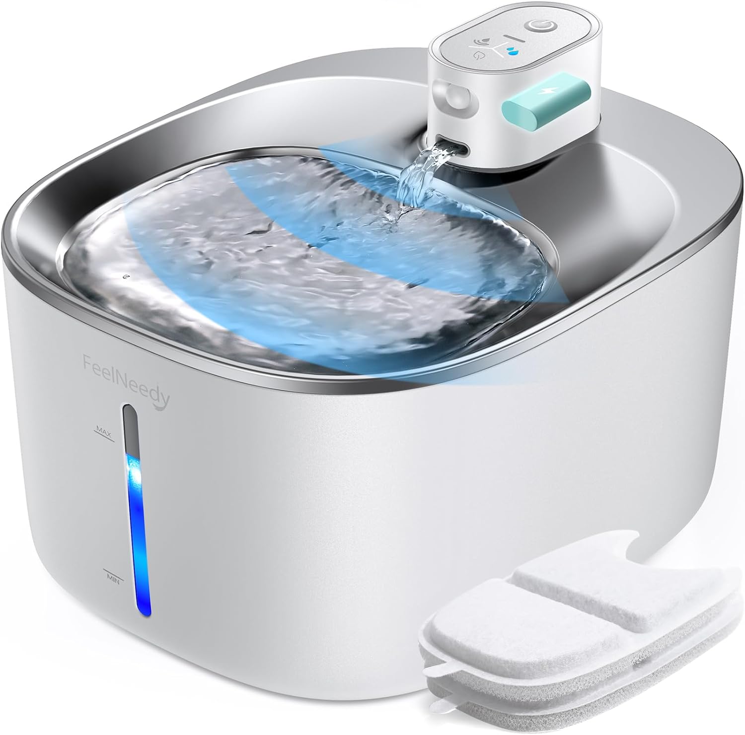Fuente para Gatos sin Cable con Sensor de Movimiento de 4L