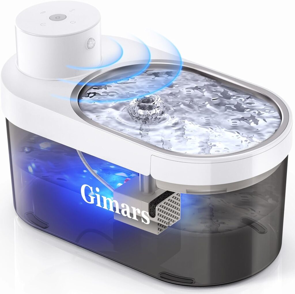 Gimars 4L Fuente para Gatos Sin Cable