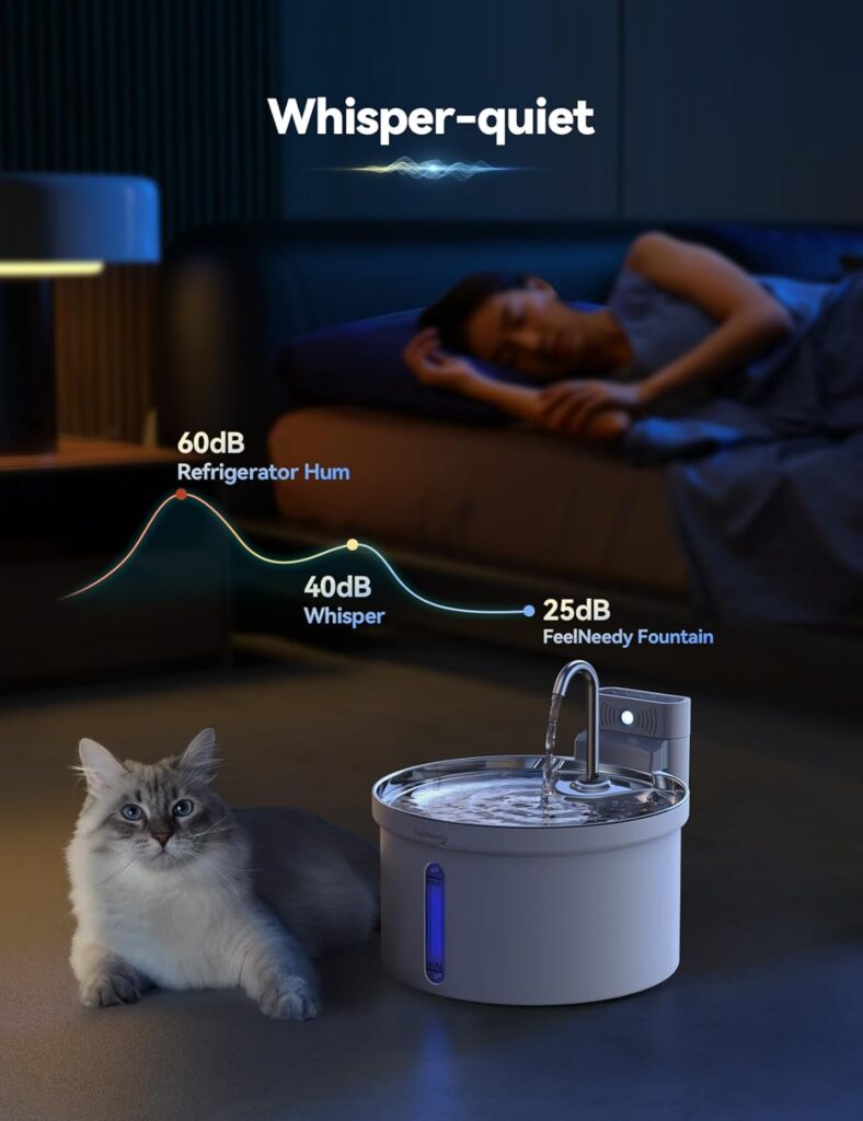 Fuente para Gatos Sin Cable con Sensor FEELNEEDY