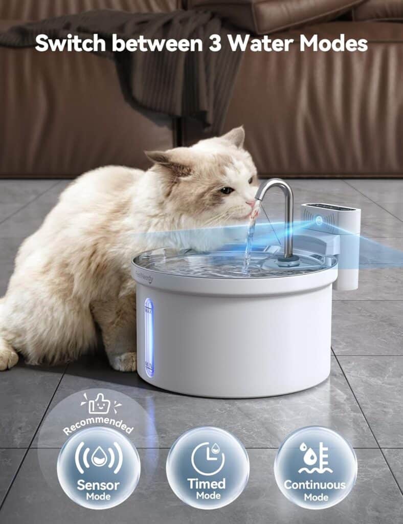 Fuente para Gatos Sin Cable con Sensor FEELNEEDY