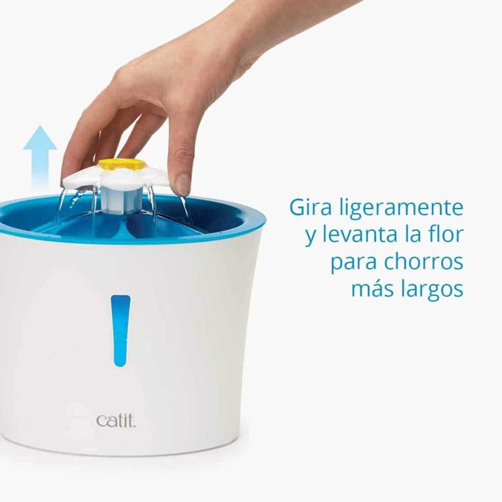 🐱💧 Reseña Completa: Fuente para Gatos Catit 43747W con Luz LED