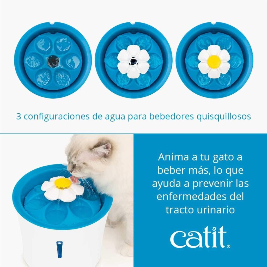 🐱💧 Reseña Completa: Fuente para Gatos Catit 43747W con Luz LED