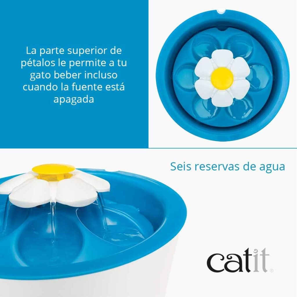 🐱💧 Reseña Completa: Fuente para Gatos Catit 43747W con Luz LED